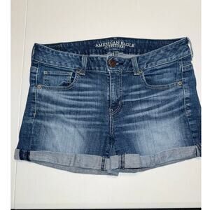 American Eagle Outfitter Stretch Cuffed Size 10 Midi Mid-Rise Women's Shorts